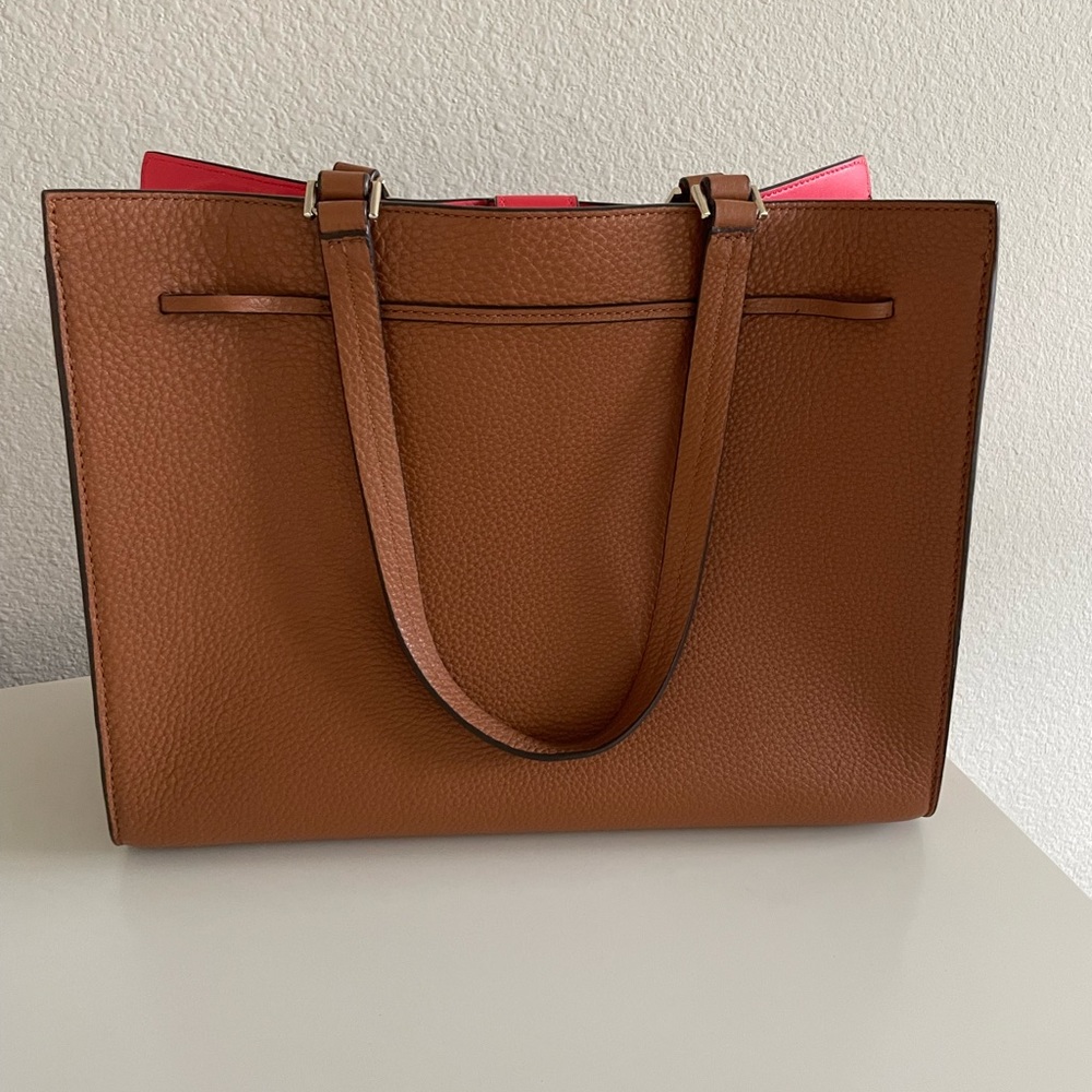 Kate Spade brown leather tote - Picture 2 of 7
